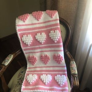 Handmade crocheted baby blanket